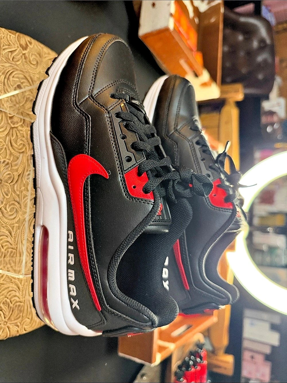 Nike Air Max LTD 3 Black & Red Sneakers 10.5